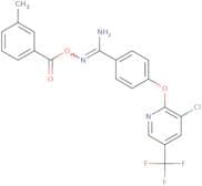 2-amino-1-aza-2-(4-(3-chloro-5-(trifluoromethyl)(2-pyridyloxy))phenyl)vinyl 3-methylbenzoate