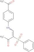 4-((4-acetylphenyl)amino)-3-(phenylsulfonyl)but-3-en-2-one