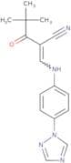 2-(2,2-dimethylpropanoyl)-3-((4-(1,2,4-triazolyl)phenyl)amino)prop-2-enenitrile