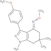 3-(4-methoxyphenyl)-1,6,6-trimethyl(5,6,7-trihydro1H-indazol)-4-O-methyloxime