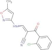 2-((2-chlorophenyl)carbonyl)-3-((5-methylisoxazol-3-yl)amino)prop-2-enenitrile