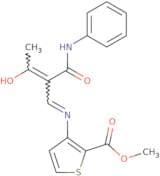methyl 3-((3-oxo-2-(N-phenylcarbamoyl)but-1-enyl)amino)thiophene-2-carboxylate