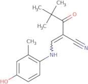 2-(2,2-dimethylpropanoyl)-3-((4-hydroxy-2-methylphenyl)amino)prop-2-enenitrile