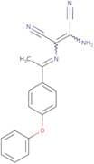 2-amino-1-(1-aza-2-(4-phenoxyphenyl)prop-1-enyl)ethene-1,2-dicarbonitrile