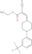 ethyl 2-nitrilo-3-(4-(3-(trifluoromethyl)phenyl)piperazinyl)prop-2-enoate