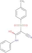 3-hydroxy-2-((4-methylphenyl)sulfonyl)-3-(phenylamino)prop-2-enenitrile