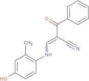 3-((4-hydroxy-2-methylphenyl)amino)-2-(phenylcarbonyl)prop-2-enenitrile