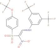 2-((3,5-bis(trifluoromethyl)phenyl)amino)-1-nitro-1-((4-(trifluoromethoxy)phenyl)sulfonyl)ethene