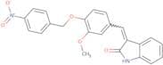 3-((3-methoxy-4-((4-nitrophenyl)methoxy)phenyl)methylene)indolin-2-one