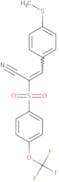 3-(4-methylthiophenyl)-2-((4-(trifluoromethoxy)phenyl)sulfonyl)prop-2-enenitrile