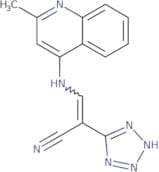 2-(2H-2,3,4,5-tetraazolyl)-3-((2-methyl(4-quinolyl))amino)prop-2-enenitrile