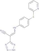 2-(2H-2,3,4,5-tetraazolyl)-3-((4-(2-pyridylthio)phenyl)amino)prop-2-enenitrile