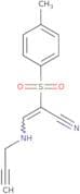 2-((4-methylphenyl)sulfonyl)-3-(prop-2-ynylamino)prop-2-enenitrile