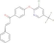 1-(4-(3-chloro-5-(trifluoromethyl)(2-pyridyloxy))phenyl)-3-phenylprop-2-en-1-one