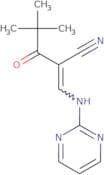 2-(2,2-dimethylpropanoyl)-3-(pyrimidin-2-ylamino)prop-2-enenitrile