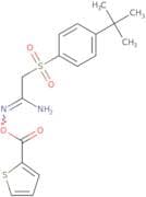 2-amino-1-aza-3-((4-(tert-butyl)phenyl)sulfonyl)prop-1-enyl thiophene-2-carboxylate