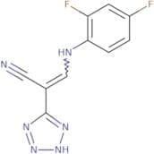 2-(2H-2,3,4,5-tetraazolyl)-3-((2,4-difluorophenyl)amino)prop-2-enenitrile