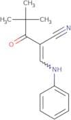 2-(2,2-dimethylpropanoyl)-3-(phenylamino)prop-2-enenitrile