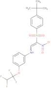 1-((4-(tert-butyl)phenyl)sulfonyl)-1-nitro-2-((3-(1,1,2,2-tetrafluoroethoxy)phenyl)amino)ethene