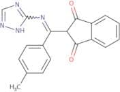 2-(2-(3H-2,3,5-triazolyl)-2-aza-1-(4-methylphenyl)vinyl)indane-1,3-dione