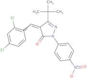 4-((2,4-dichlorophenyl)methylene)-3-(tert-butyl)-1-(4-nitrophenyl)-2-pyrazolin-5-one