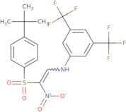 1-((4-(tert-butyl)phenyl)sulfonyl)-2-((3,5-bis(trifluoromethyl)phenyl)amino)-1-nitroethene