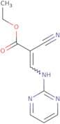 ethyl 2-nitrilo-3-(pyrimidin-2-ylamino)prop-2-enoate