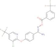 2-amino-1-aza-2-(4-(3-chloro-5-(trifluoromethyl)(2-pyridyloxy))phenyl)vinyl 3-(trifluoromethyl)ben…