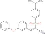 2-((4-(isopropyl)phenyl)sulfonyl)-3-(3-phenoxyphenyl)prop-2-enenitrile