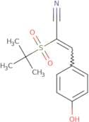 2-((tert-butyl)sulfonyl)-3-(4-hydroxyphenyl)prop-2-enenitrile