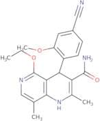 4-(4-Cyano-2-methoxyphenyl)-5-ethoxy-1,4-dihydro-2,8-dimethyl-1,6-naphthyridine-3-carboxamide