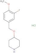 4-[(3-Fluoro-4-methoxyphenyl)methoxy]piperidine hydrochloride