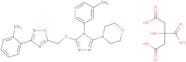 4-[4-(3-Methylphenyl)-5-({[3-(2-methylphenyl)-1,2,4-oxadiazol-5-yl]methyl}sulfanyl)-4H-1,2,4-triaz…