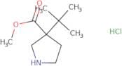 Methyl 3-tert-butylpyrrolidine-3-carboxylate hydrochloride