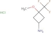3-Methoxy-3-(trifluoromethyl)cyclobutan-1-amine hydrochloride