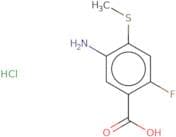 5-Amino-2-fluoro-4-(methylsulfanyl)benzoic acid hydrochloride