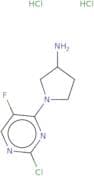 1-(2-Chloro-5-fluoropyrimidin-4-yl)pyrrolidin-3-amine dihydrochloride