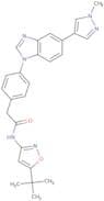 N-(5-tert-Butyl-1,2-oxazol-3-yl)-2-{4-[5-(1-methyl-1H-pyrazol-4-yl)-1H-1,3-benzodiazol-1-yl]phenyl…