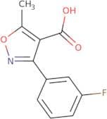 3-(3-Fluorophenyl)-5-methyl-1,2-oxazole-4-carboxylic acid