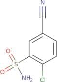 2-Chloro-5-cyanobenzene-1-sulfonamide