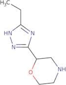 2-(3-Ethyl-1H-1,2,4-triazol-5-yl)morpholine