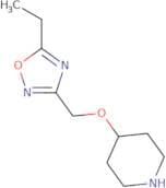 4-[(5-Ethyl-1,2,4-oxadiazol-3-yl)methoxy]piperidine