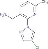 [2-(4-Chloro-1H-pyrazol-1-yl)-6-methylpyridin-3-yl]methanamine