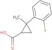 2-(2-Fluorophenyl)-2-methylcyclopropane-1-carboxylic acid