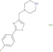 1-{[2-(4-Fluorophenyl)-1,3-thiazol-4-yl]methyl}piperazine hydrochloride