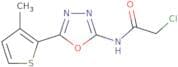 2-Chloro-N-[5-(3-methylthiophen-2-yl)-1,3,4-oxadiazol-2-yl]acetamide