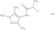 2-Chloro-N-(trimethyl-1H-pyrazol-4-yl)propanamide hydrochloride