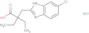 2-[(5-Chloro-1H-1,3-benzodiazol-2-yl)methyl]-2-ethylbutanoic acid hydrochloride