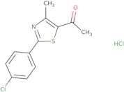 1-[2-(4-Chlorophenyl)-4-methyl-1,3-thiazol-5-yl]ethan-1-one hydrochloride