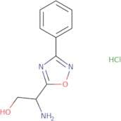 2-Amino-2-(3-phenyl-1,2,4-oxadiazol-5-yl)ethan-1-ol hydrochloride